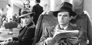 Humphrey Bogart como Sam Spade en El Halcón Maltés