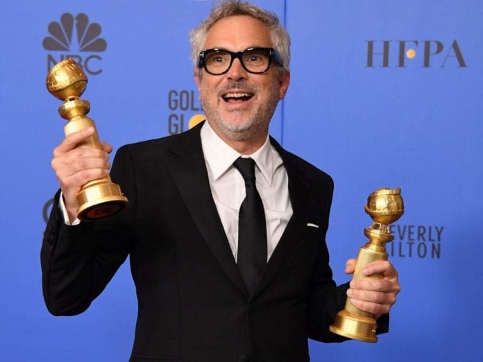 Alfonso Cuarón en los Globos de Oro 2019