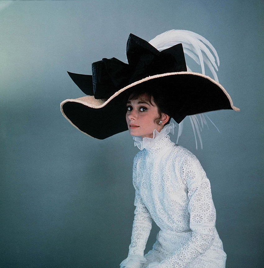 Audrey Hepburn vestida para My Fair Lady