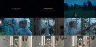 Fotogramas de la secuencia de créditos inicial de la película Emma. (2020)