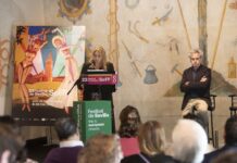 El Festival de Sevilla anuncia 66 títulos andaluces y 21 estrenos mundiales Angie Moreno, delegada de Turismo y Cultura del Ayuntamiento de Sevilla, y el director del festival, Manuel Cristóbal. (© lolo vasco)